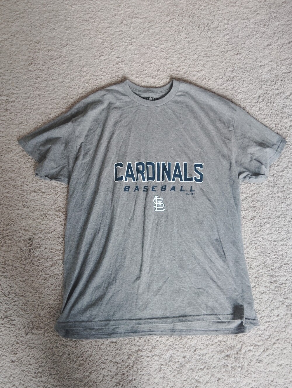 Cardinals Gray Baseball Graphic Tee